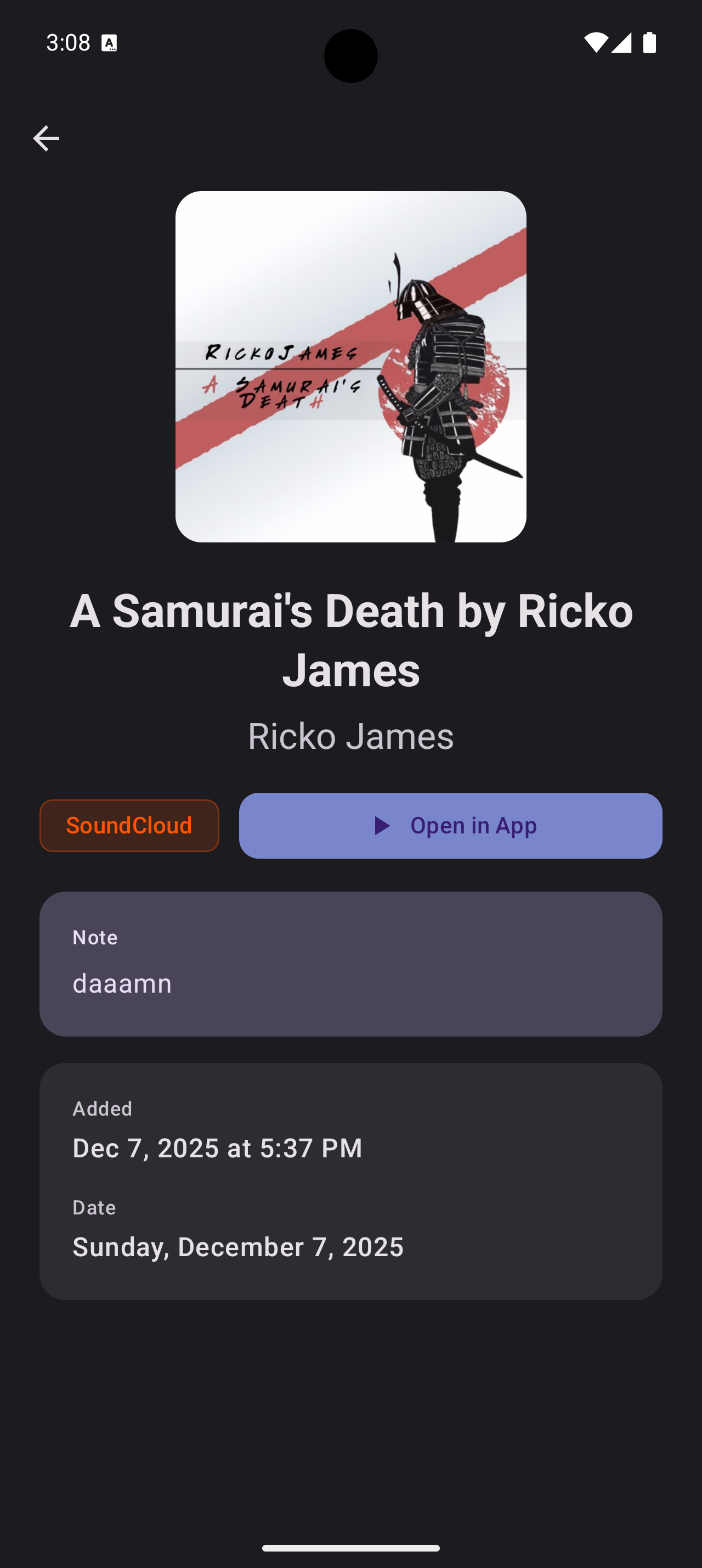 Resonote app screenshot - Settings